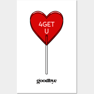 break up bye Goodbye anti valentines day Posters and Art